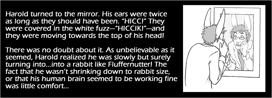 TIH excerpt #1: "Harold turned to the mirror..."